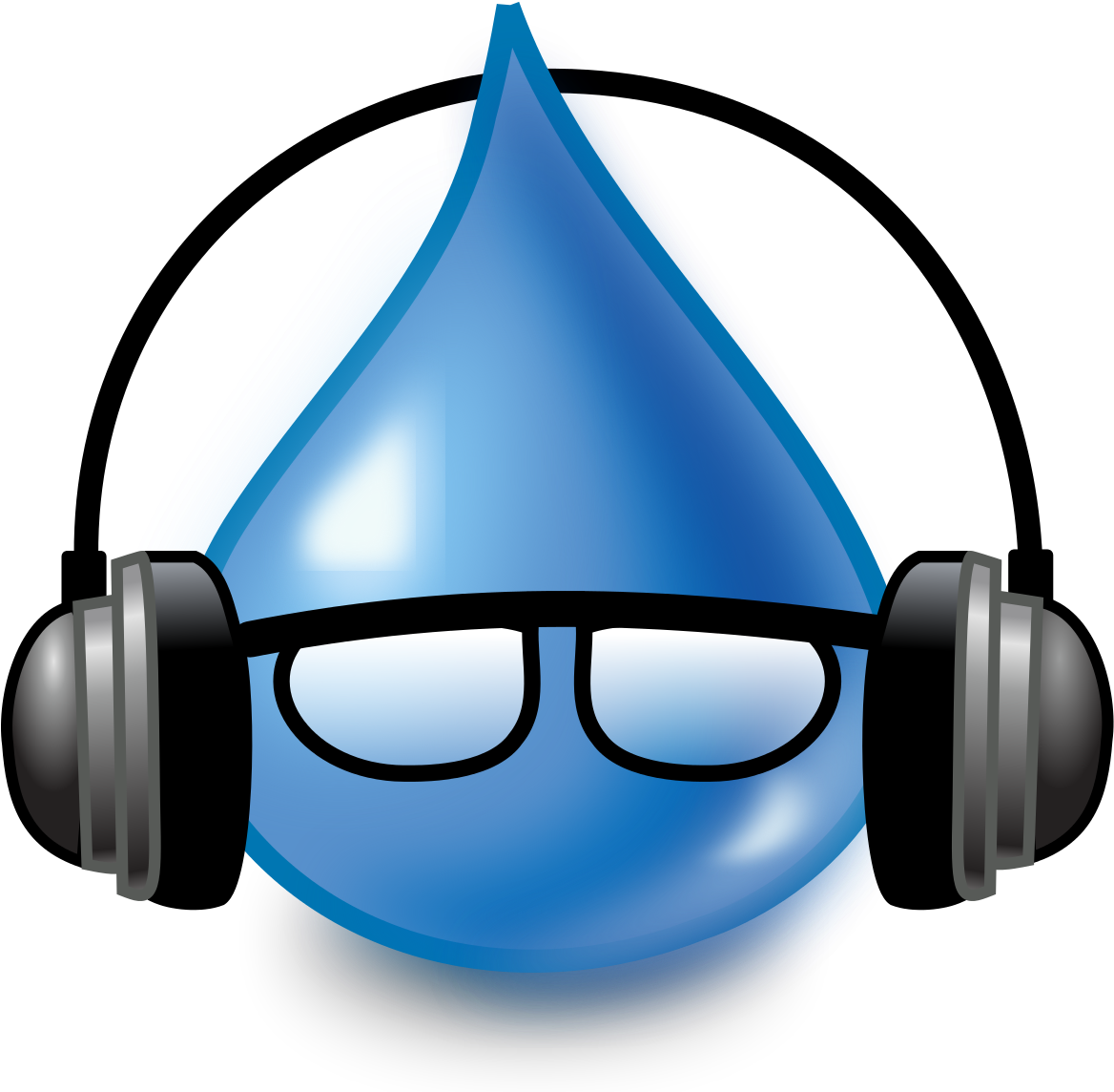 Music Drop Character Icon PNG Image