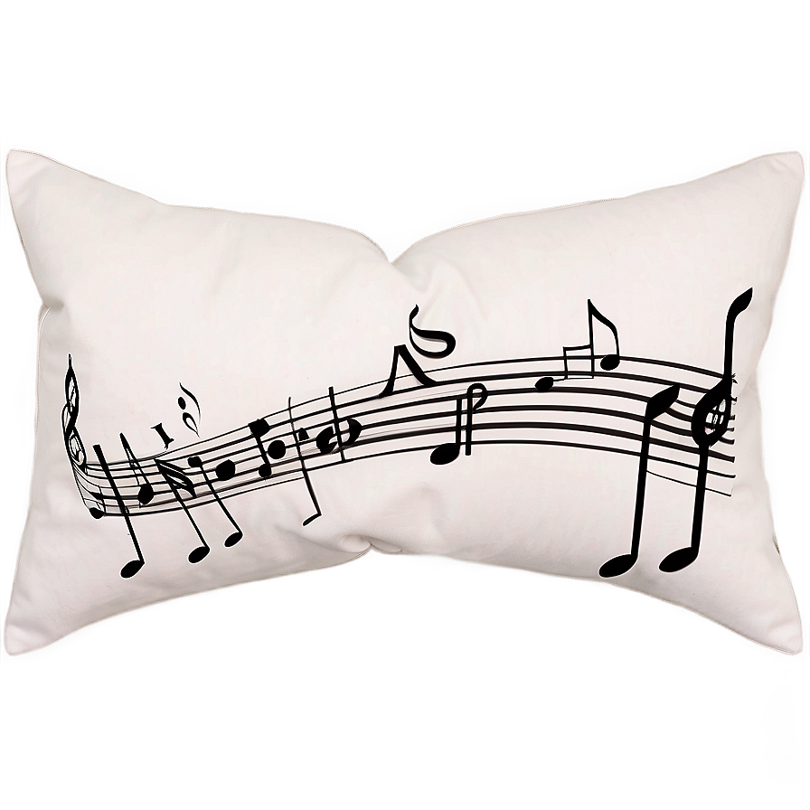 Music Theme Throw Pillows Png 06262024 PNG Image