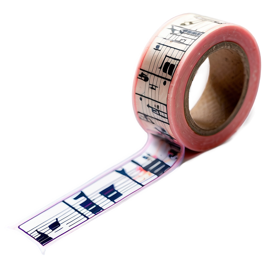 Music Washi Tape Aesthetic Png Prl79 PNG Image