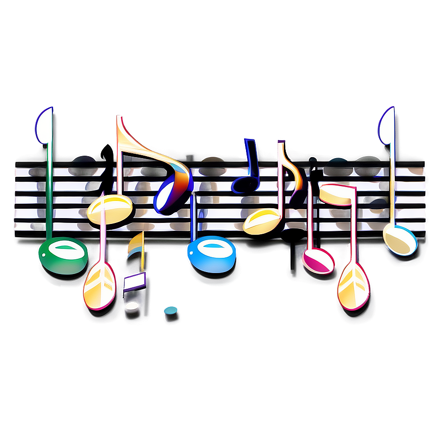 Musical Note With Notes Png Qkq73 PNG Image