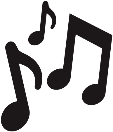 Musical Notes Graphic PNG Image