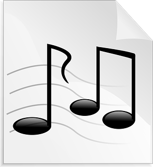 Musical Notes Graphic PNG Image