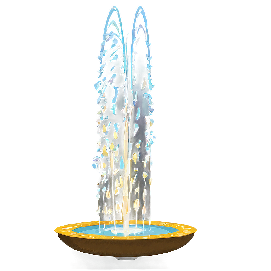 Musical Water Fountain Png Kpu65 PNG Image