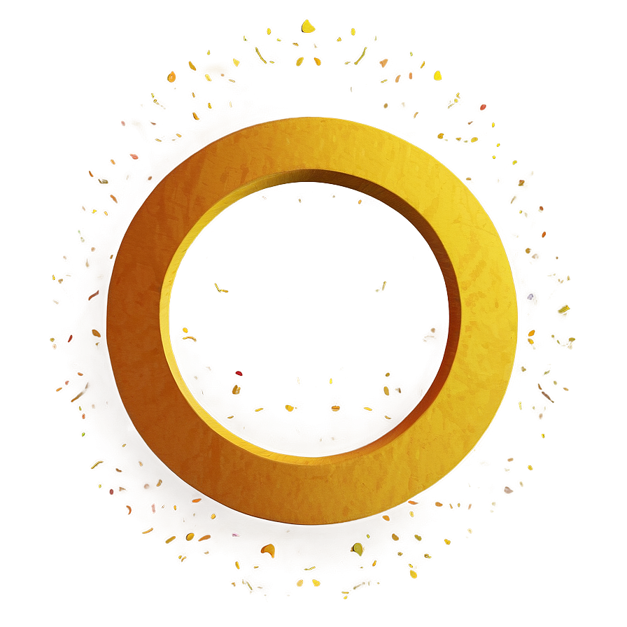 Mustard Yellow Circle Composition Png Ehu PNG Image