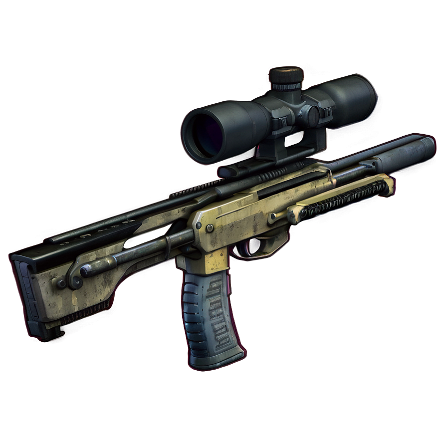 Mw2 Sniper Rifle Transparent Png Wpu PNG Image