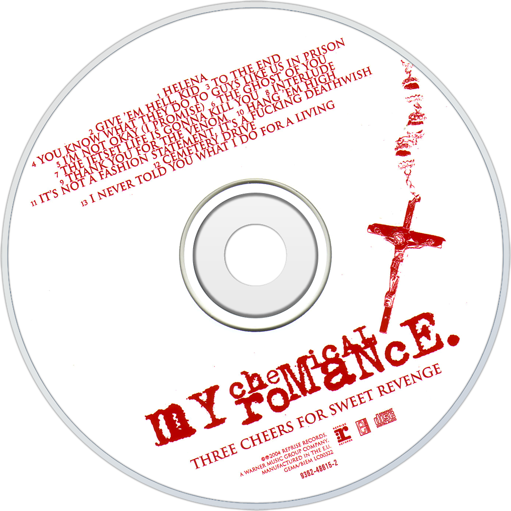 My Chemical Romance Three Cheers Album C D PNG Image