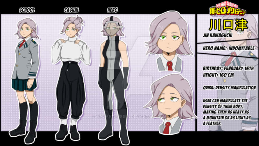 My Hero Academia Character Jin Kanaguchi Designs PNG Image