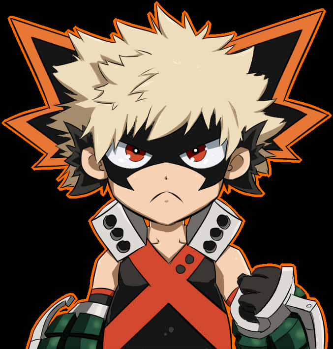 My Hero Academia Katsuki Bakugo Portrait PNG Image