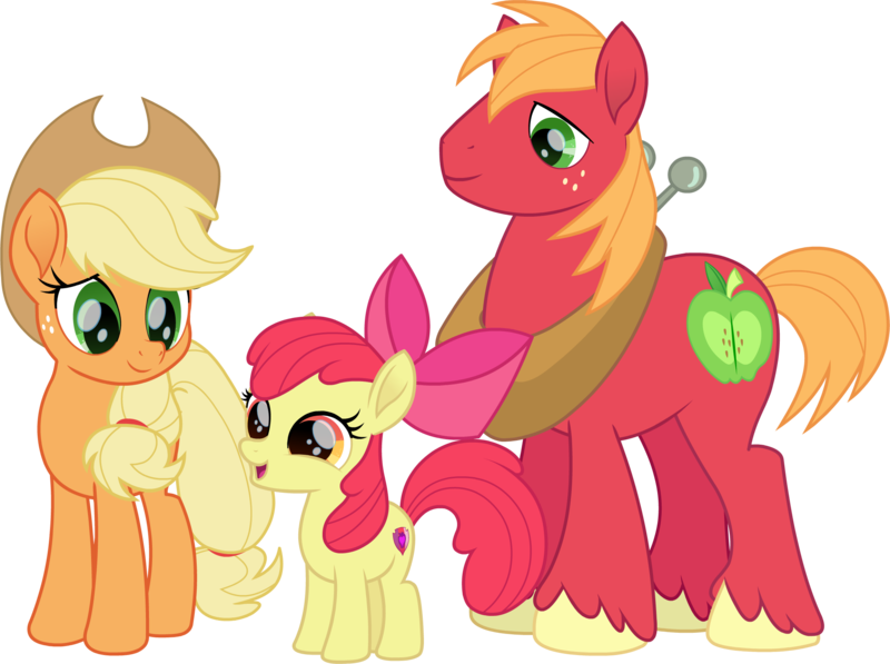 My Little Pony Apple Family Members PNG Image