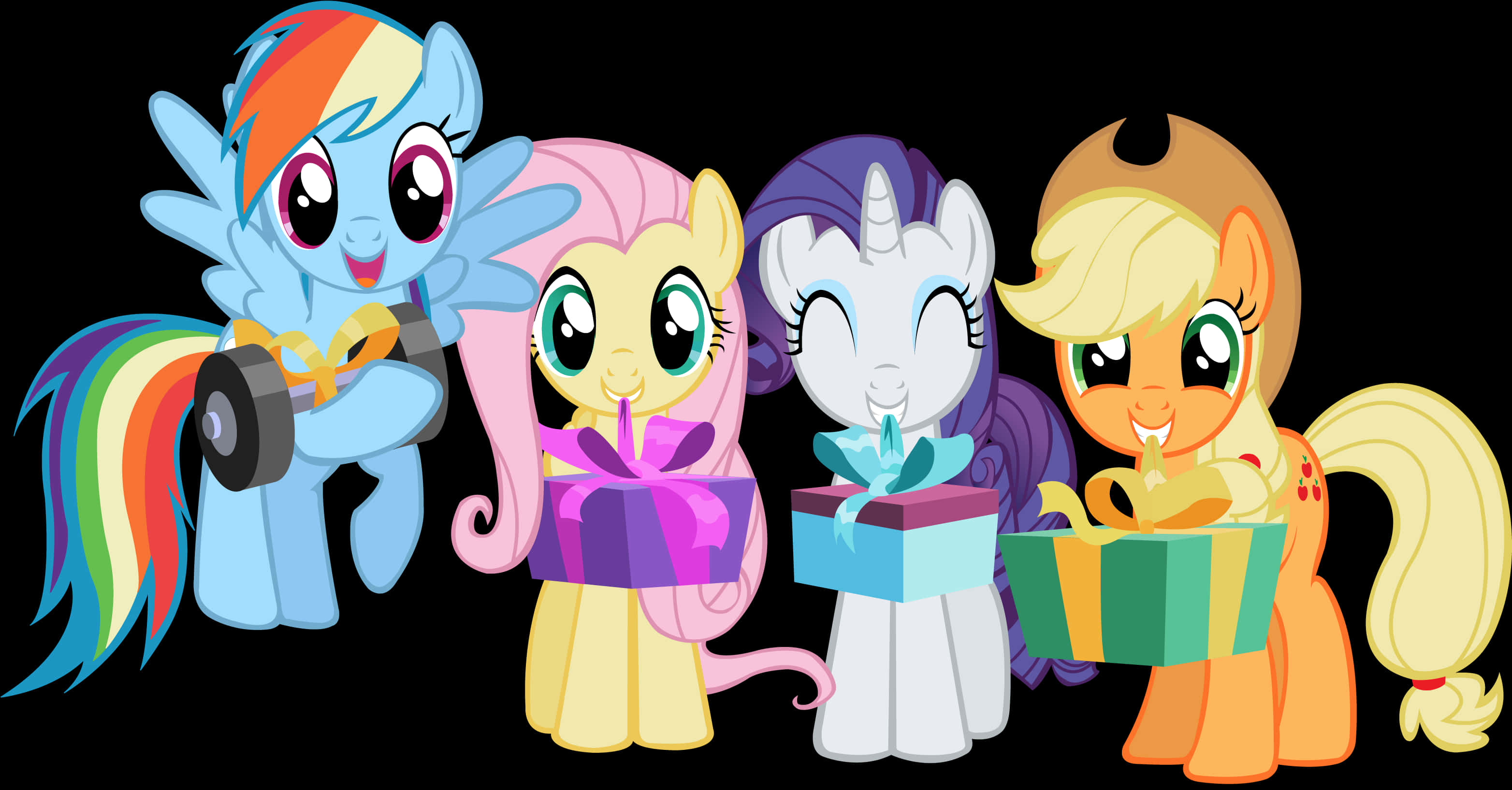 My Little Pony Friends With Gifts PNG Image