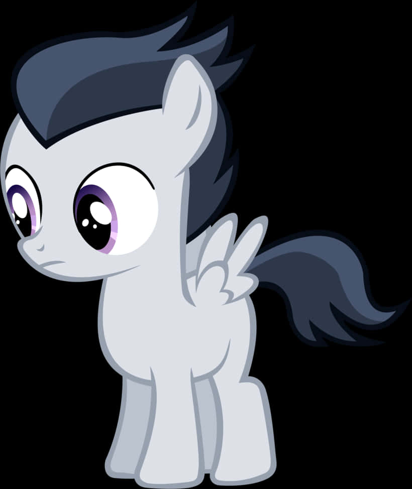 My Little Pony Gray Pegasus PNG Image