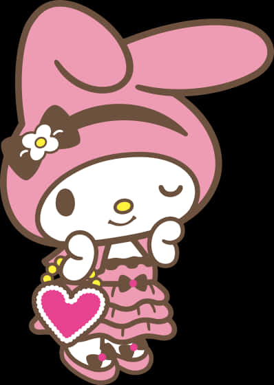 My Melody Cute Pose PNG Image