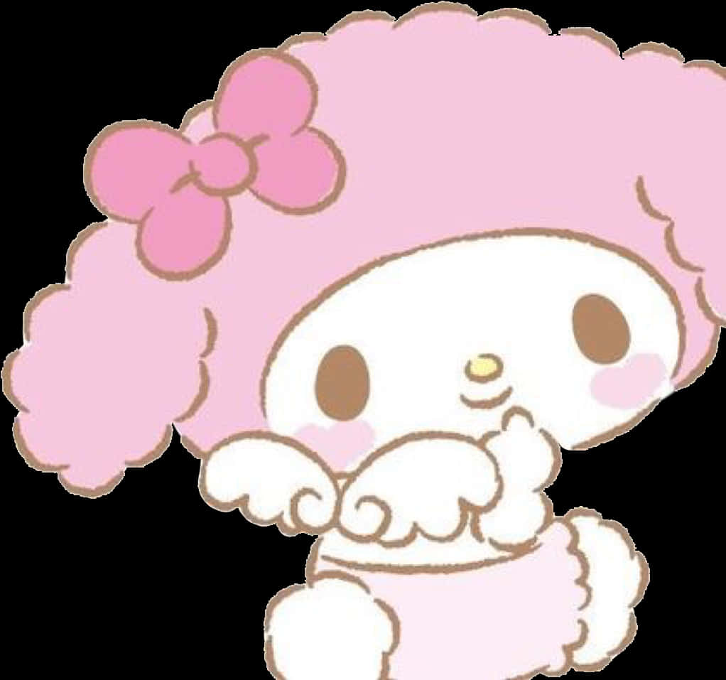 My Melody Cute Pose PNG Image