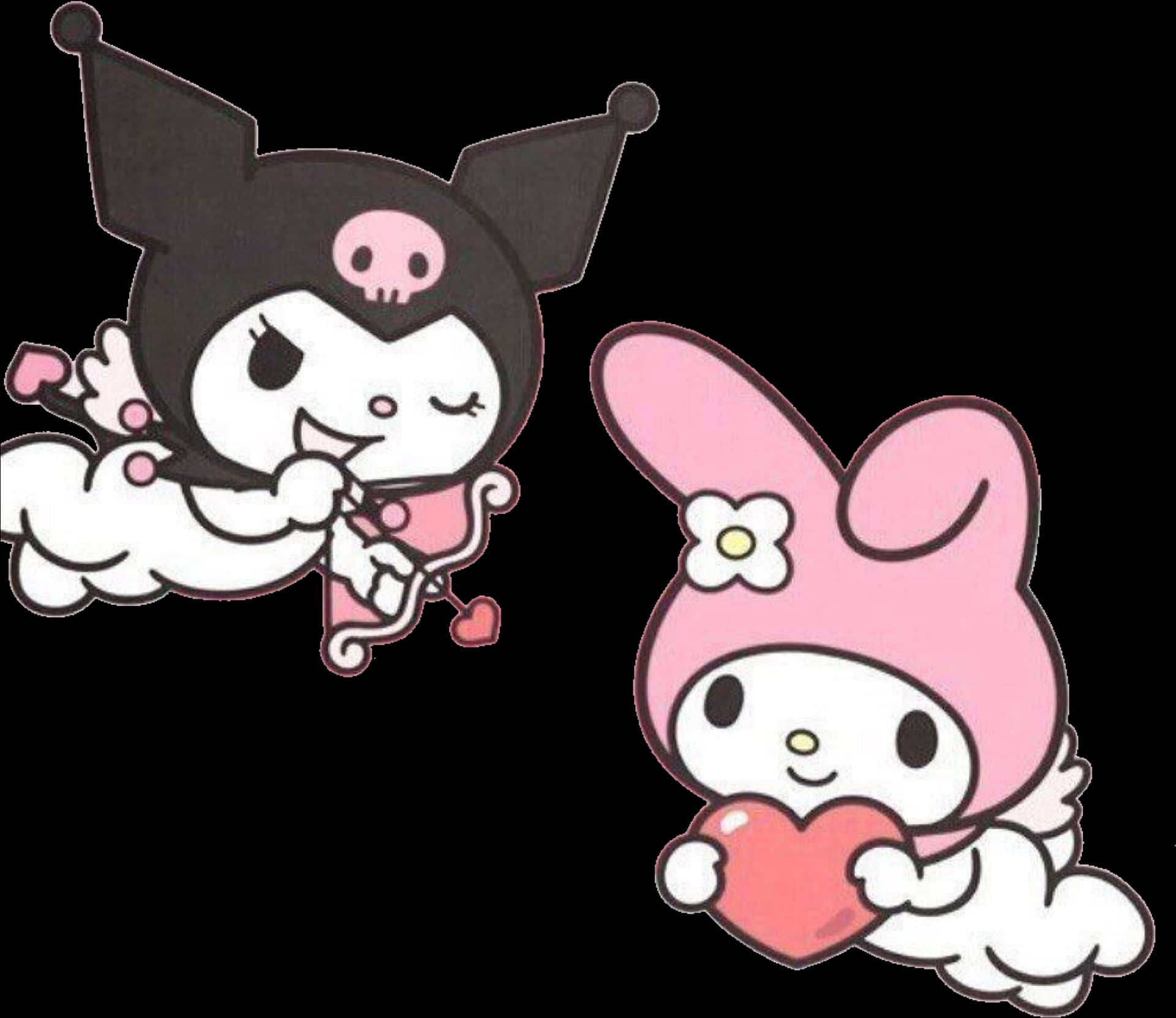 My Melodyand Kuromi Cute Characters PNG Image