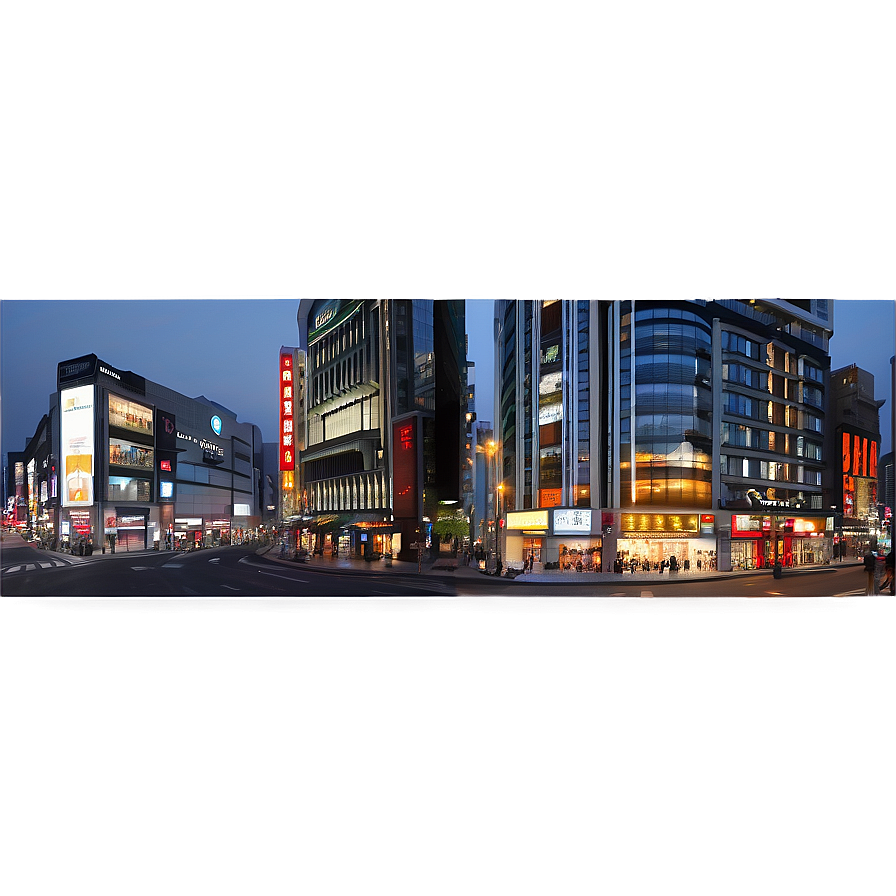 Myeongdong Shopping District Seoul Png Btn66 PNG Image