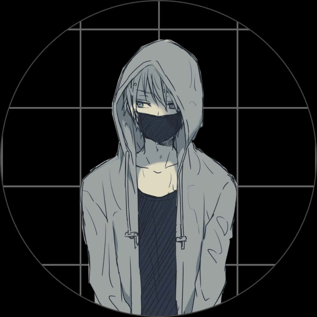 Mysterious_ Anime_ Boy_with_ Hoodie_and_ Mask.jpg PNG Image