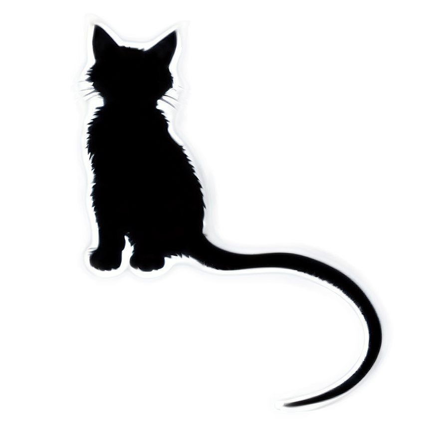 Mysterious Cat Silhouette Png 06122024 PNG Image