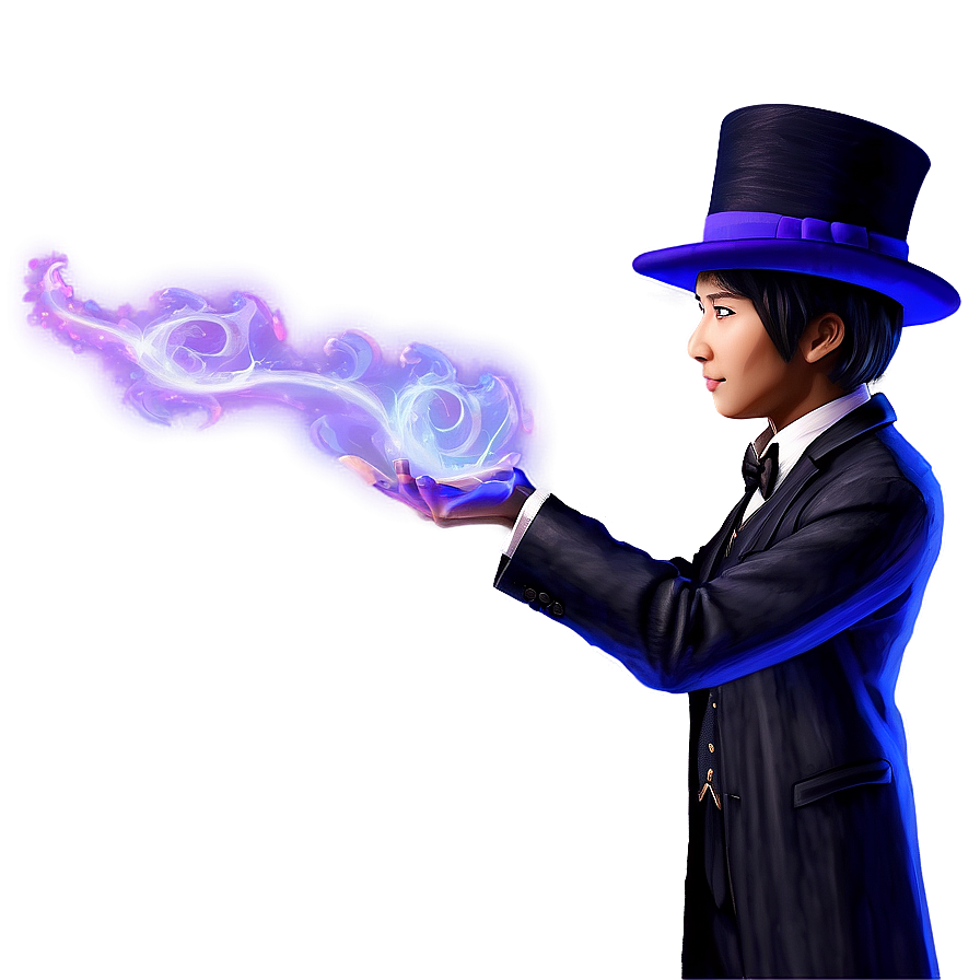 Mysterious Magician Figure Png Piv PNG Image