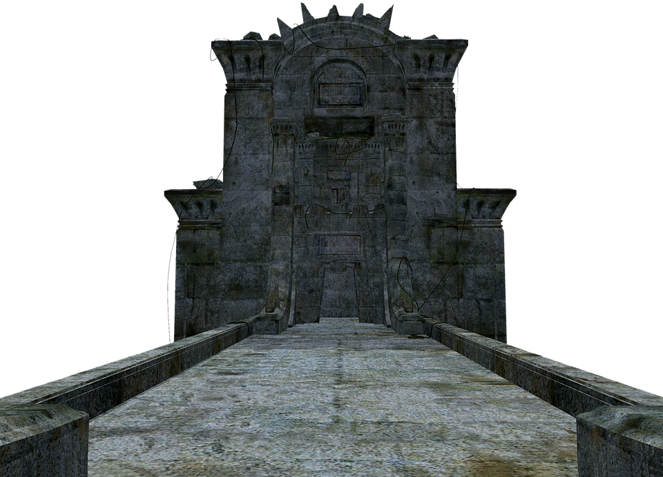 Mysterious Medieval Castle Gateway PNG Image