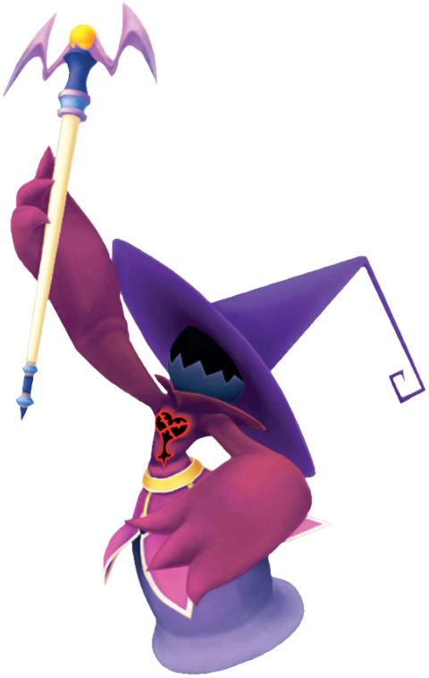 Mysterious Purple Wizard Character PNG Image