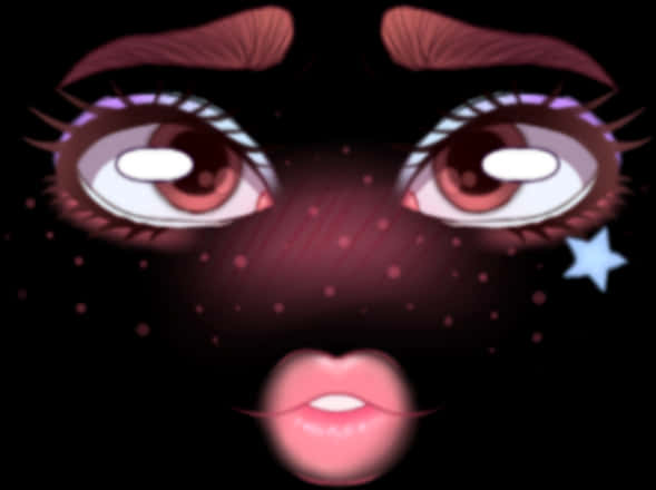 Mysterious Roblox Face Avatar PNG Image