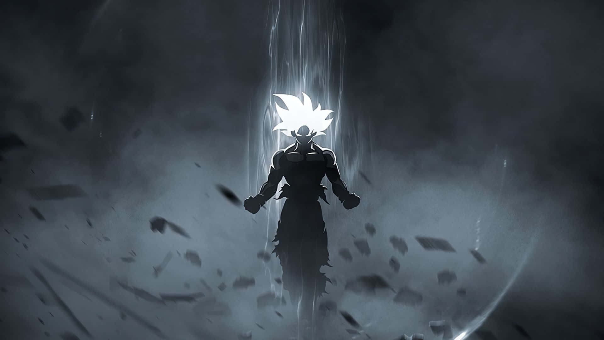 Mysterious_ Super_ Saiyan_ Backlit PNG Image