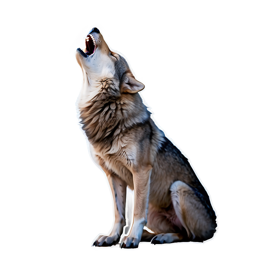 Mysterious Wolf Howl Png 05062024 PNG Image