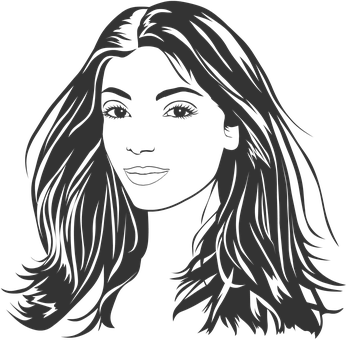 Mysterious Woman Silhouette PNG Image