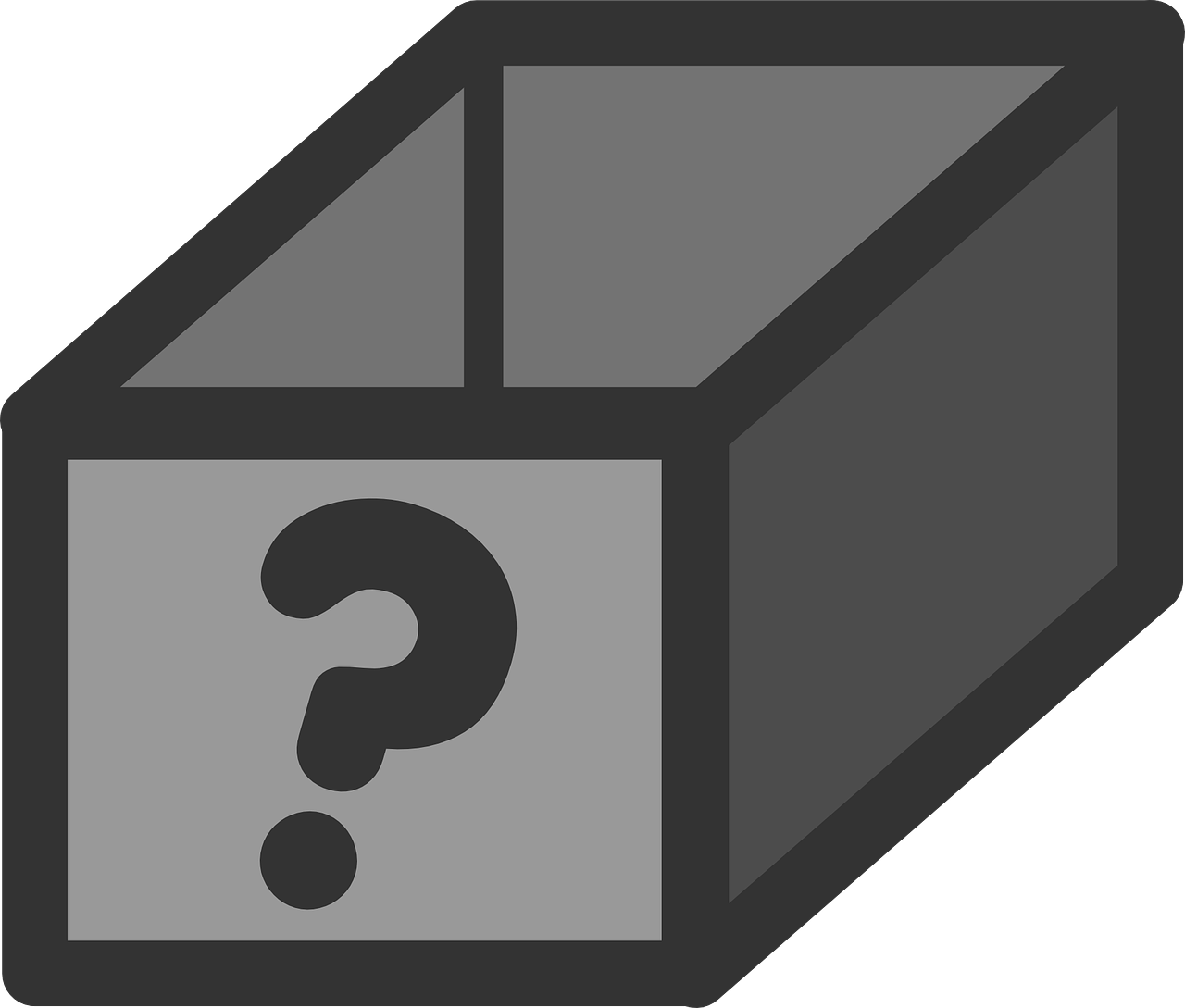 Mystery Black Box Icon PNG Image