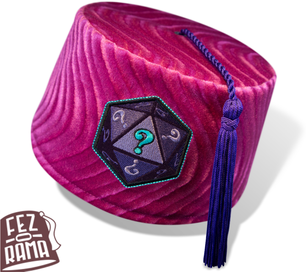 Mystery Embellished Purple Fez PNG Image