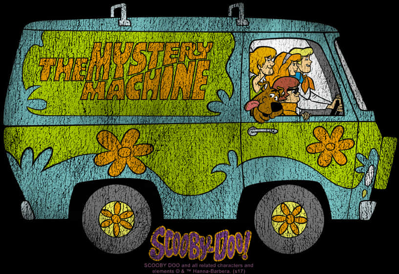 Mystery Machine Scooby Doo Team PNG Image