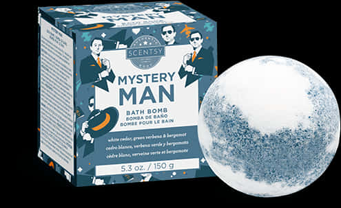 Mystery Man Bath Bomb Product PNG Image