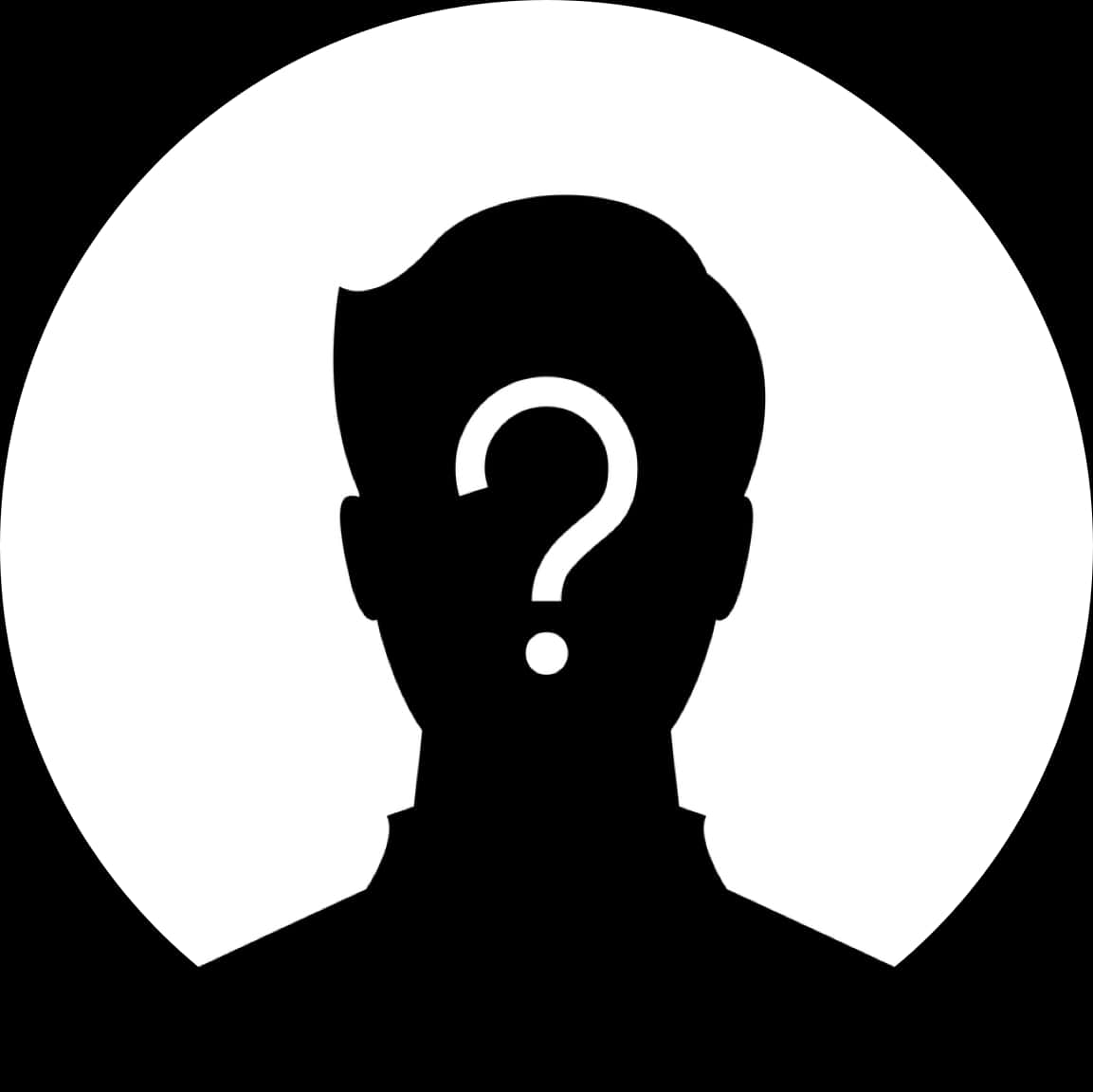 Mystery Person Question Mark Clipart PNG Image