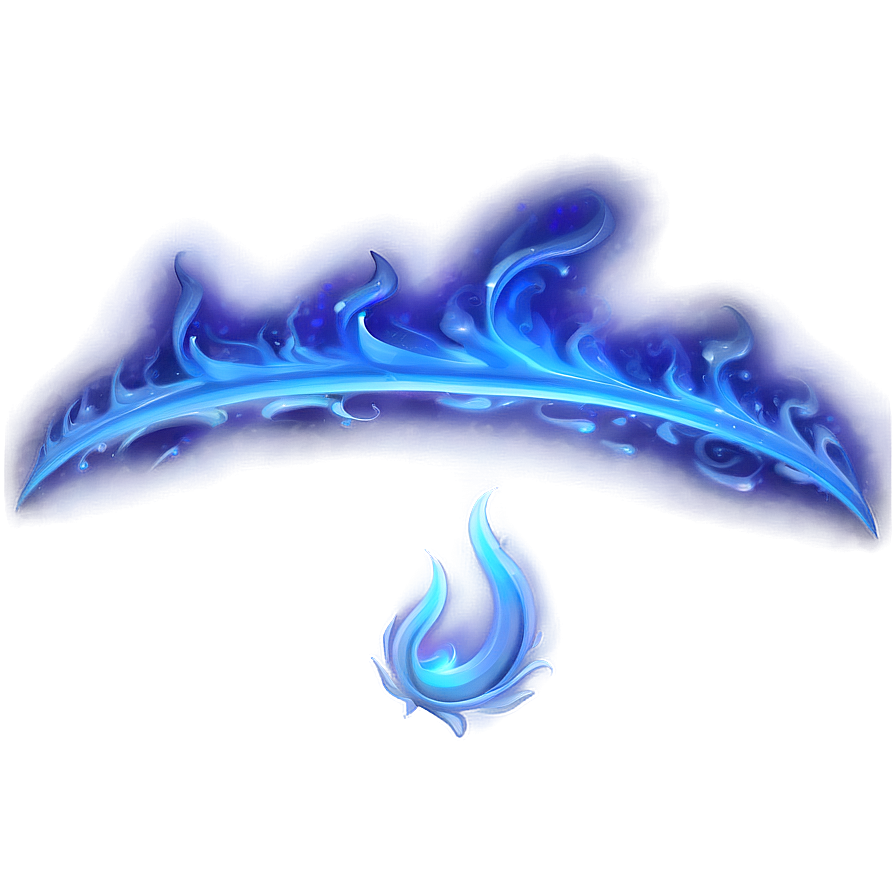 Mystic Blue Flame Graphic Png Nvf8 PNG Image