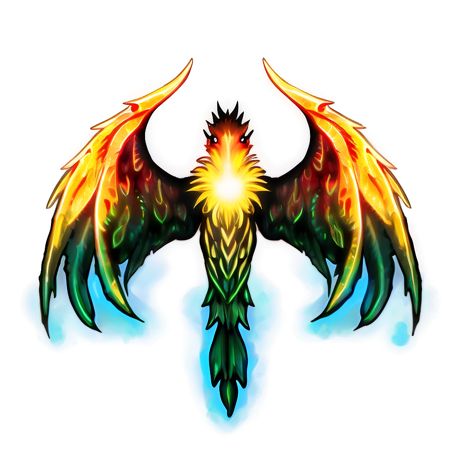 Mystic Phoenix Design Png Jny88 PNG Image