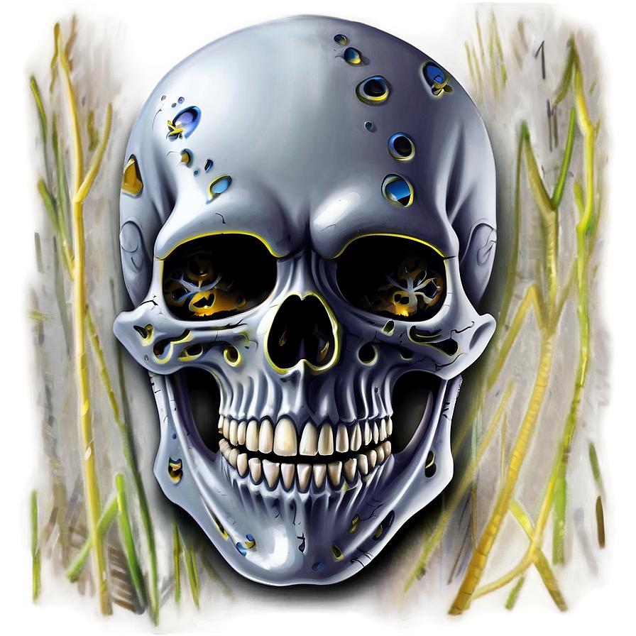 Mystic Skull Face Drawing Png Klo PNG Image