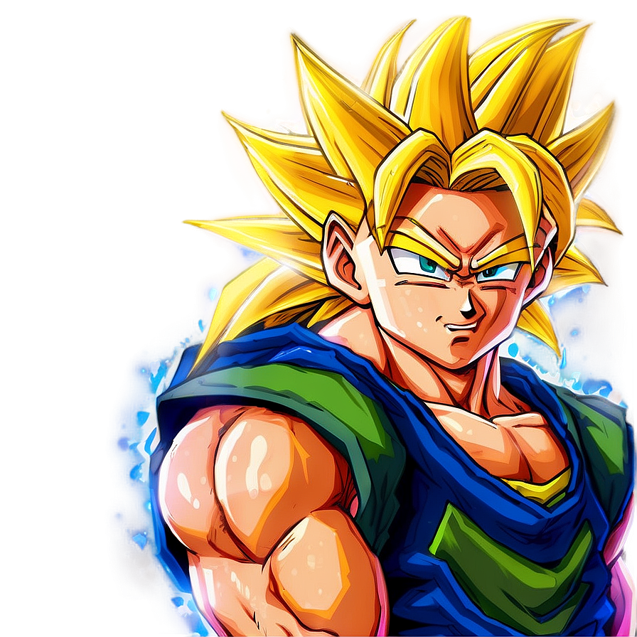 Mystic Super Saiyan Hair Png 24 PNG Image