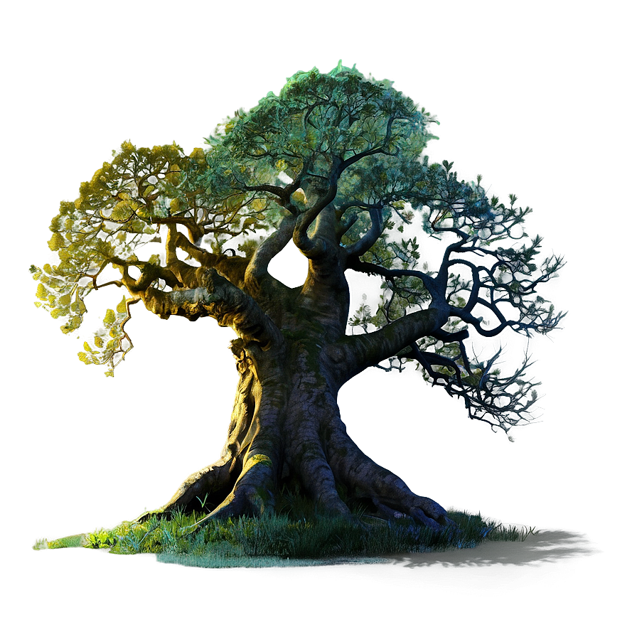 Mystical Big Tree At Night Png 54 PNG Image