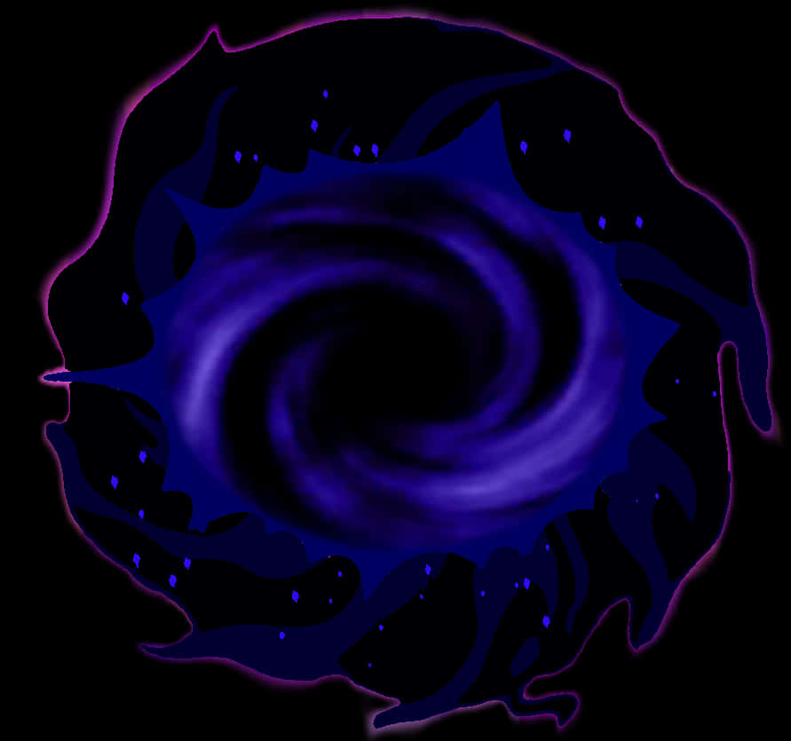 Mystical Blue Portal PNG Image