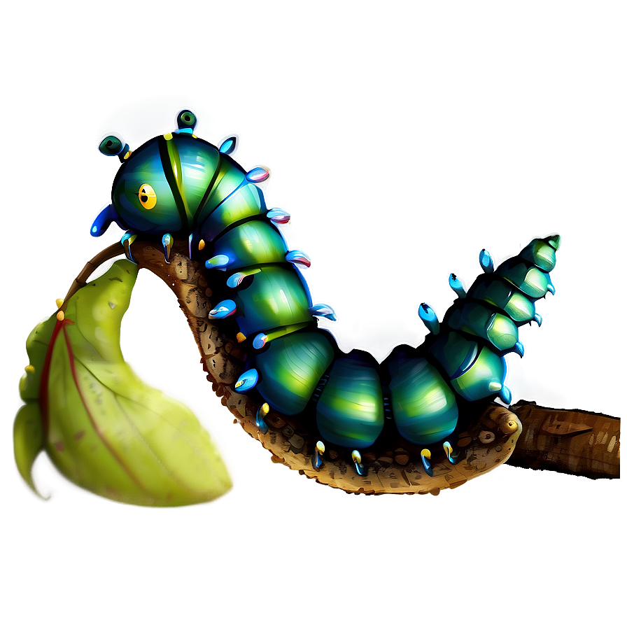 Mystical Caterpillar Fantasy Png 05232024 PNG Image