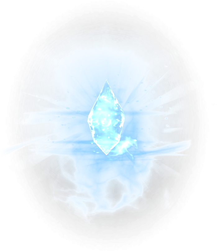 Mystical Crystal Energy Pulse PNG Image