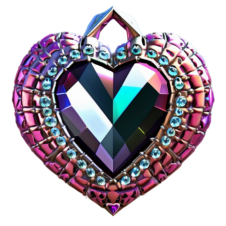 Mystical Diamond Heart Fantasy Png 86 PNG Image