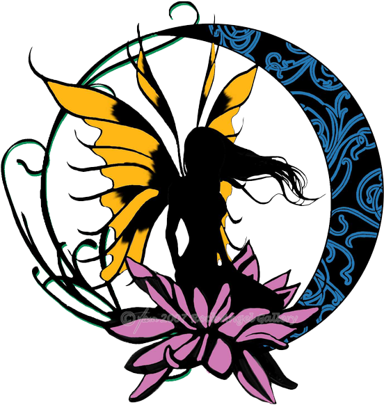 Mystical_ Fairy_ Silhouette_ Art PNG Image