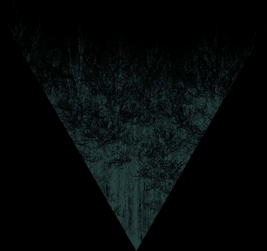 Mystical Forest Inverted Triangle View PNG Image