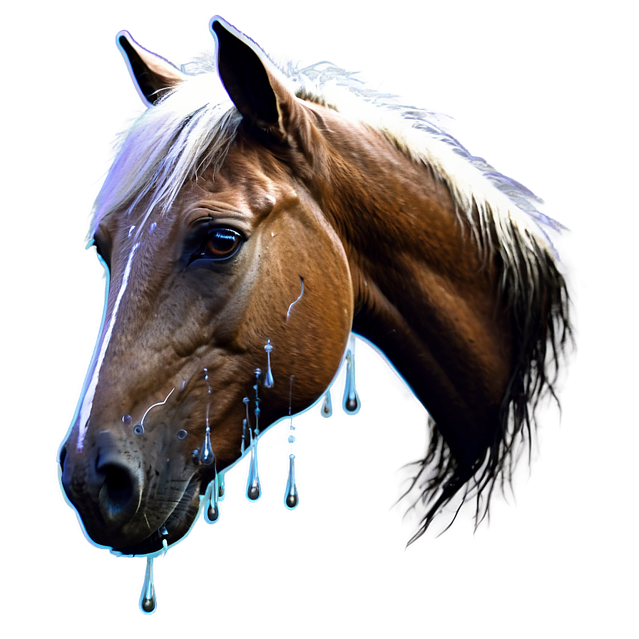 Mystical Horse Head Vision Png 06122024 PNG Image