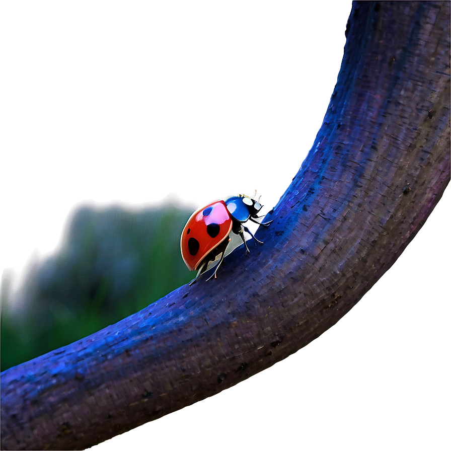 Mystical Ladybug In Moonlight Png Ntq26 PNG Image