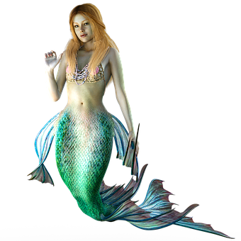 Mystical Mermaid Fantasy PNG Image