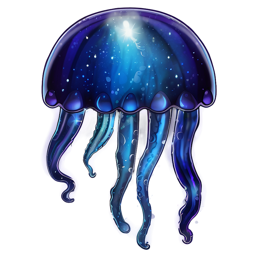 Mystical Moon Jelly Drawing Png Fie99 PNG Image