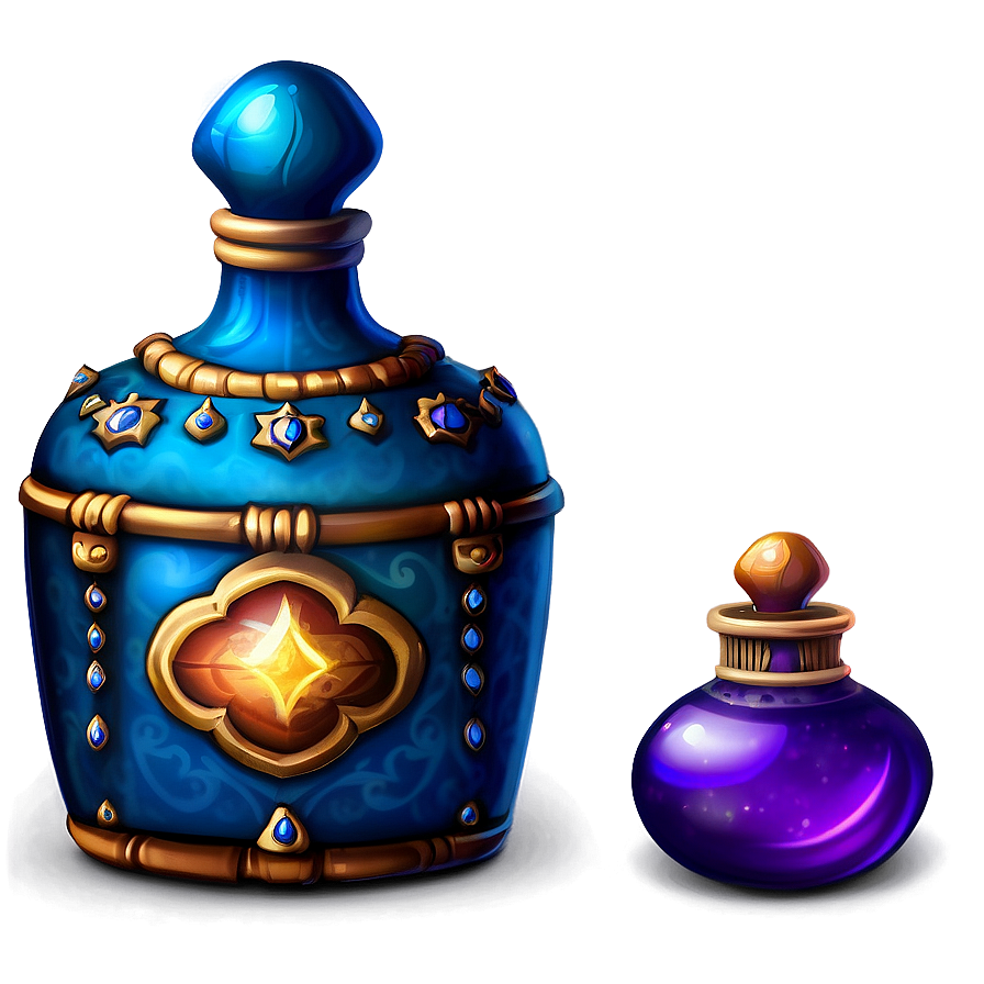 Mystical Potion Bottle Png Fiy PNG Image