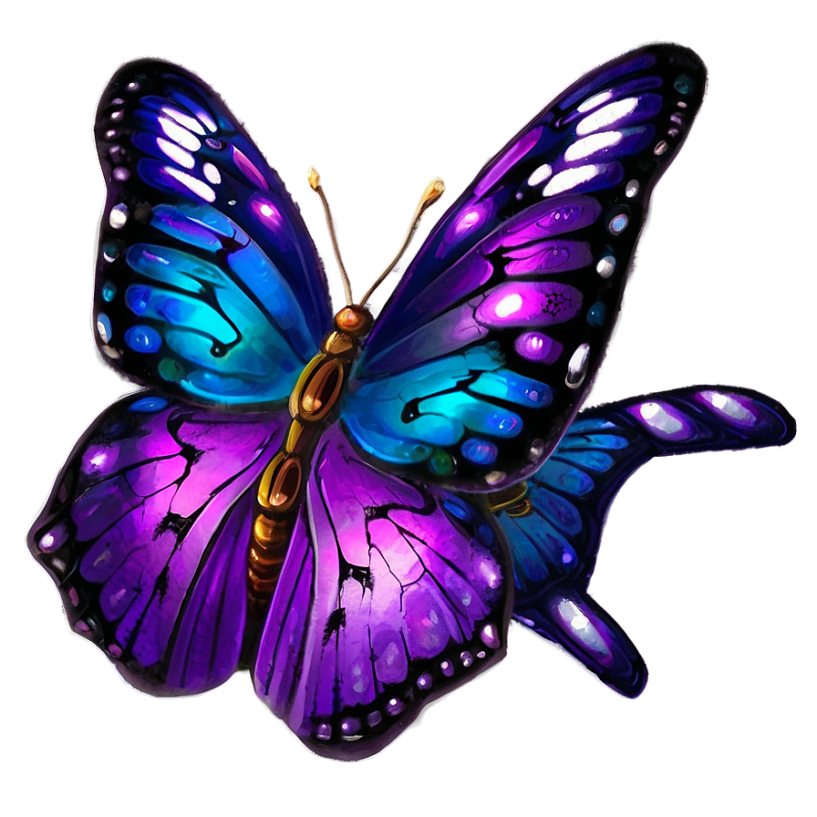 Mystical Purple Butterfly Png 05232024 PNG Image